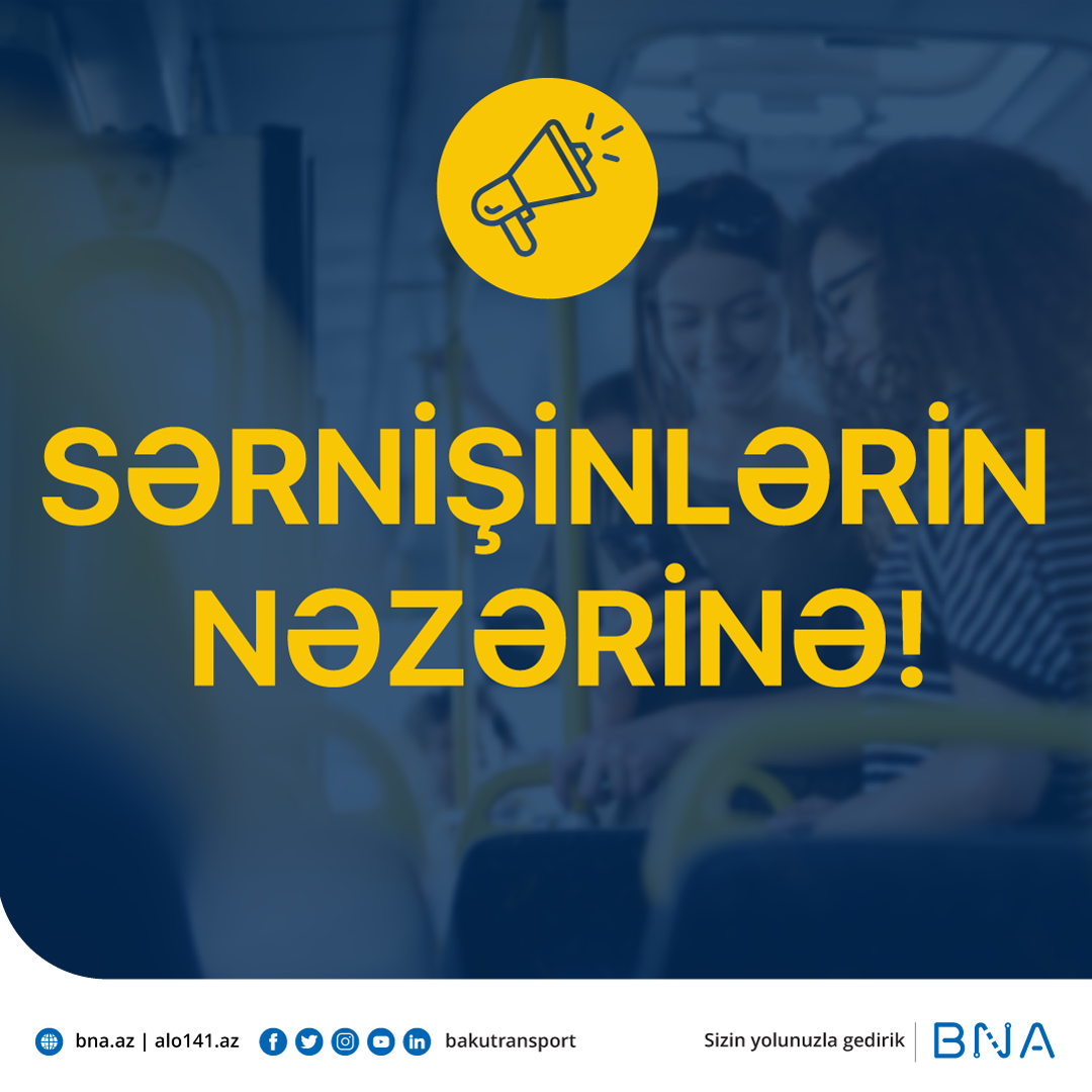 28 May küçəsində aparılan təmir işləri ilə əlaqədar, bəzi müntəzəm marşrutların hərəkət sxemi müvəqqəti olaraq dəyişdiriləcəkdir