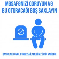 Avtobuslardakı oturacaq yerlərinin yarısında sosial məsafənin saxlanılması ilə bağlı elan vurulub