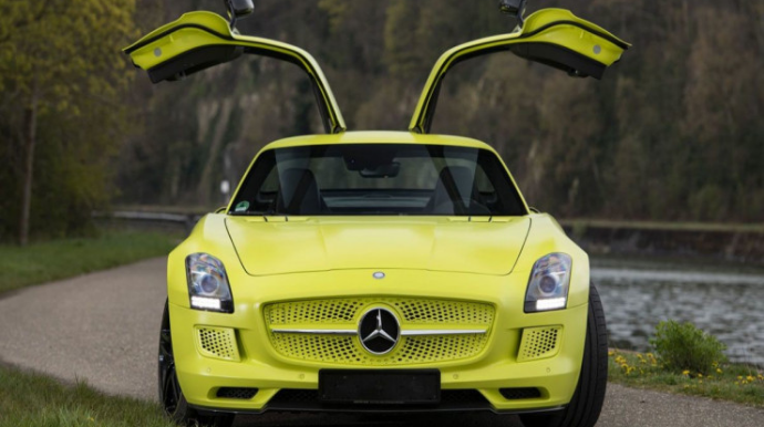Dünyanın ən sürətli, nadir elektomobili: "Mercedes-Benz SLS" - SATIŞDA - FOTO