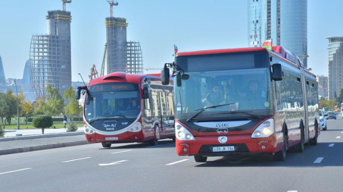 Azərbaycanda ictimai nəqliyyatın hərəkəti 2 günlük dayandırıldı