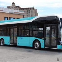 Bakı şəhərinə ilk elektrik mühərrikli avtobus gətirilib